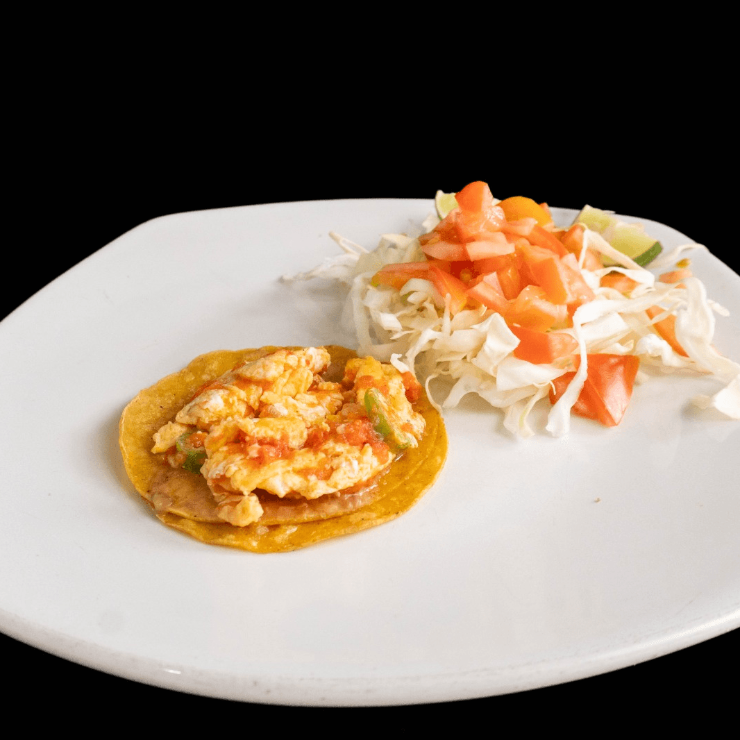 Taco de Huevo con Salsa