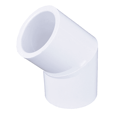 Codete 45° Grados PVC Hidráulico 1 1/4 Pulgada