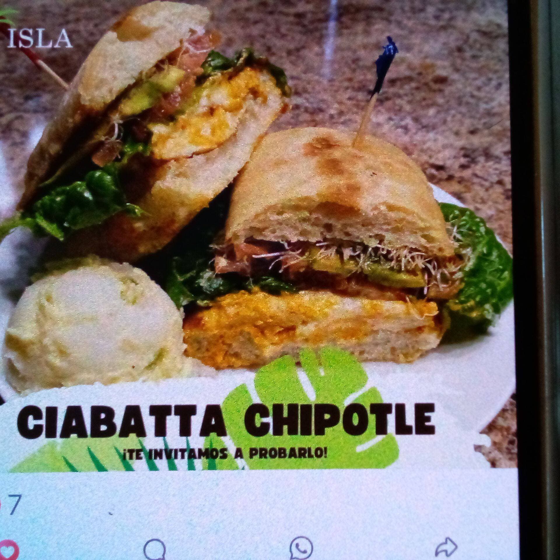 Ciabatta chicken chipotle