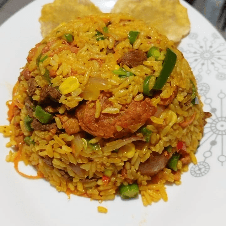 Wok de pollo & chorizo para 2
