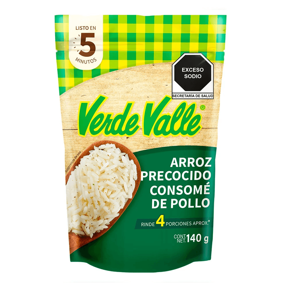 ARROZ VERDE VALLE PRECOCIDO CONSOME DE POLLO 140GR