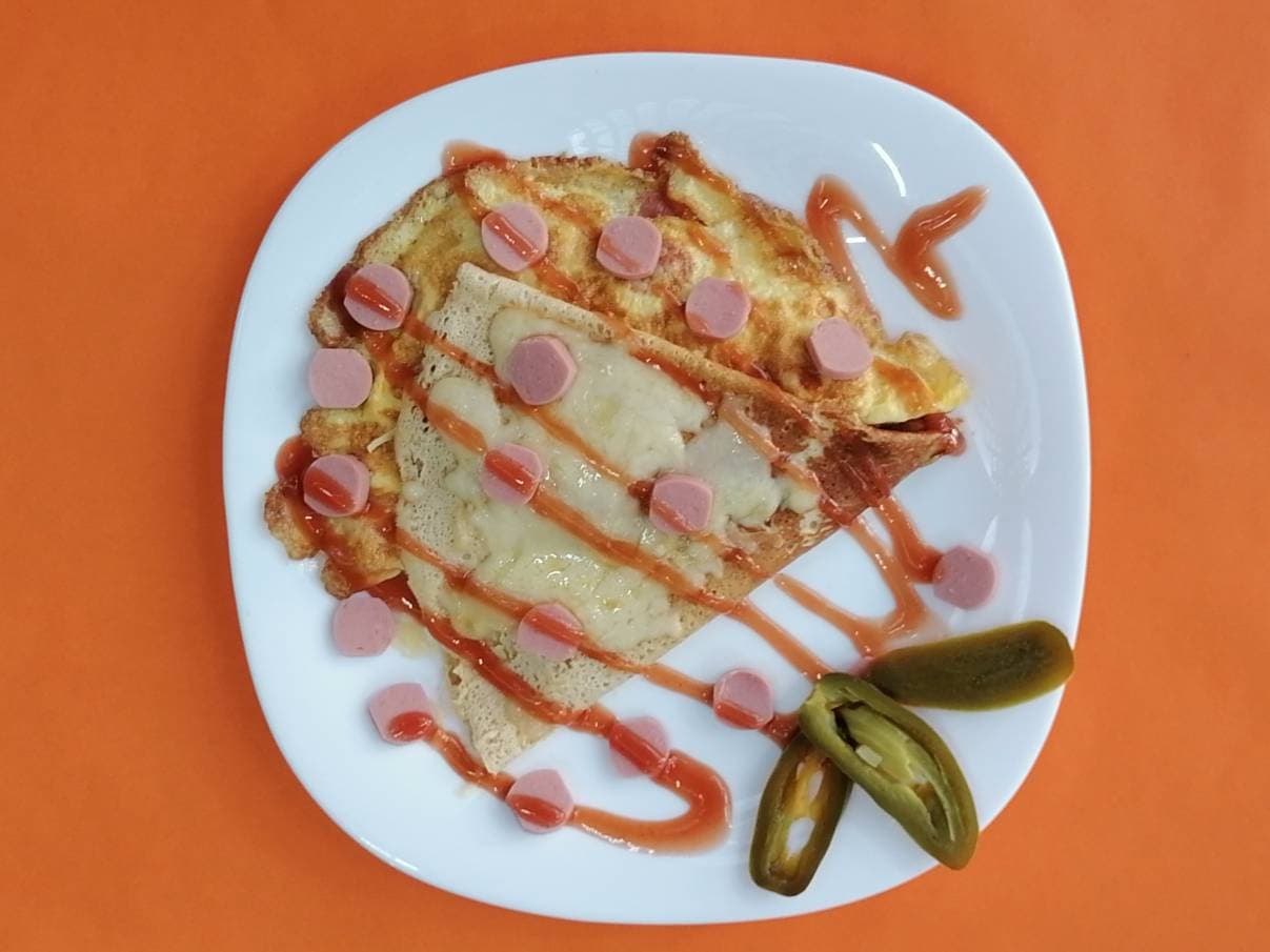 Crepa de Huevito con Jamón