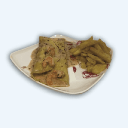 Crepe de Ceviche de Camarón