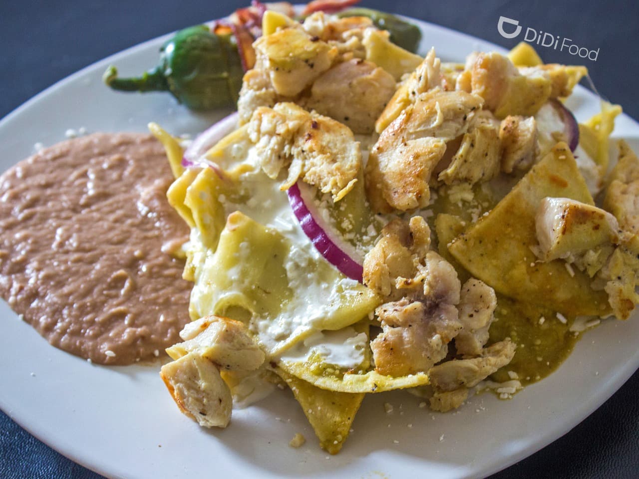Chilaquiles con Pollo