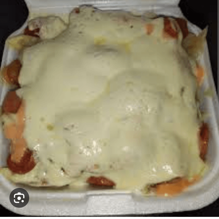 Salchipapas Gratinada