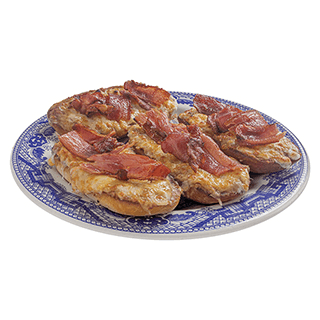 Molletes de Tocino