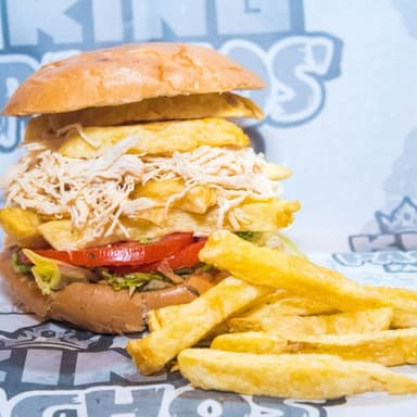 Hamburguesa de Pollo Deshilachado