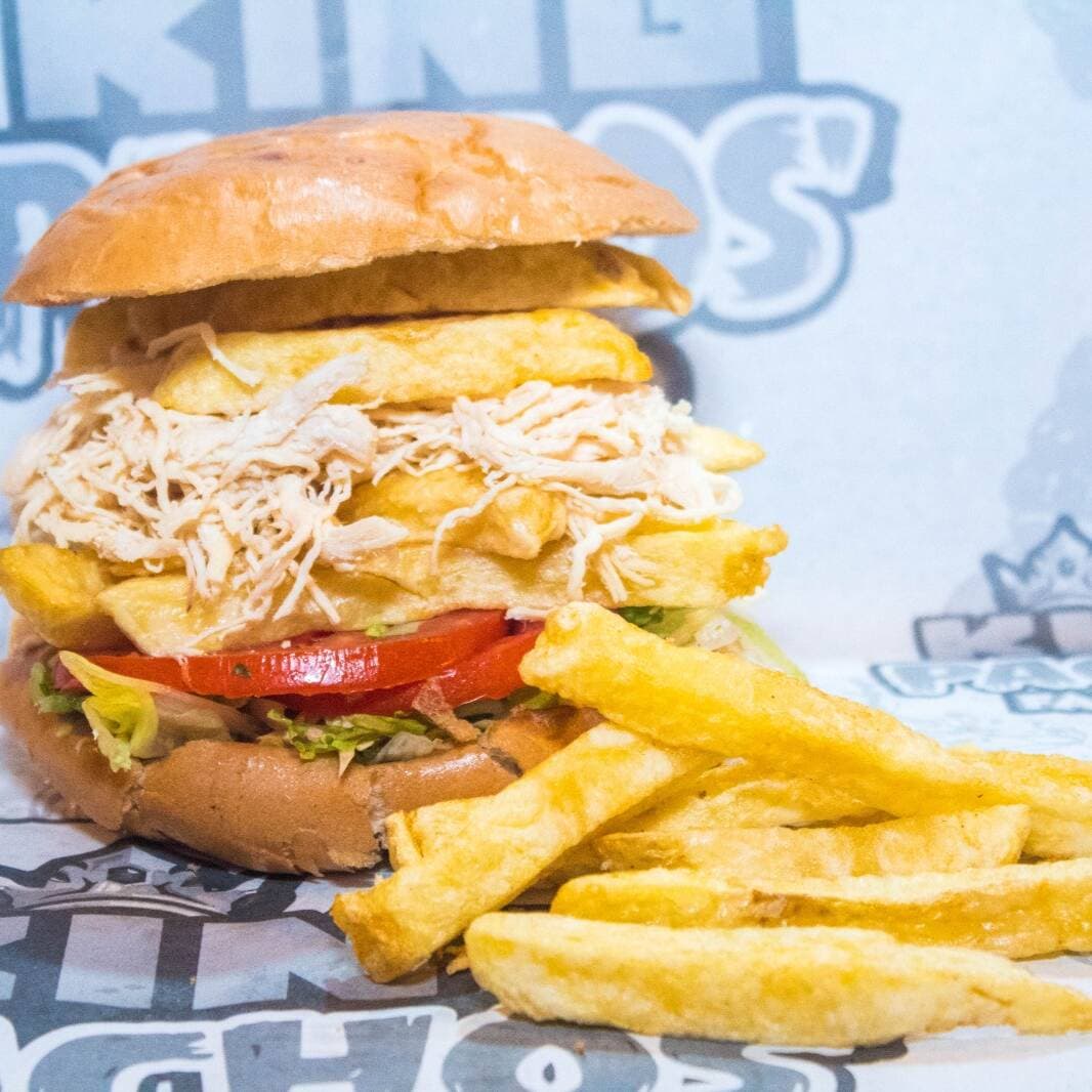 Hamburguesa de Pollo Deshilachado