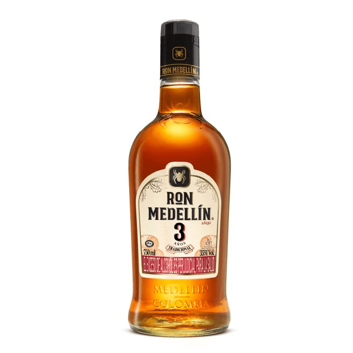 Ron medellin 3 años Bolleta 750 ml