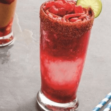 Chamoyada de limón con Fresa