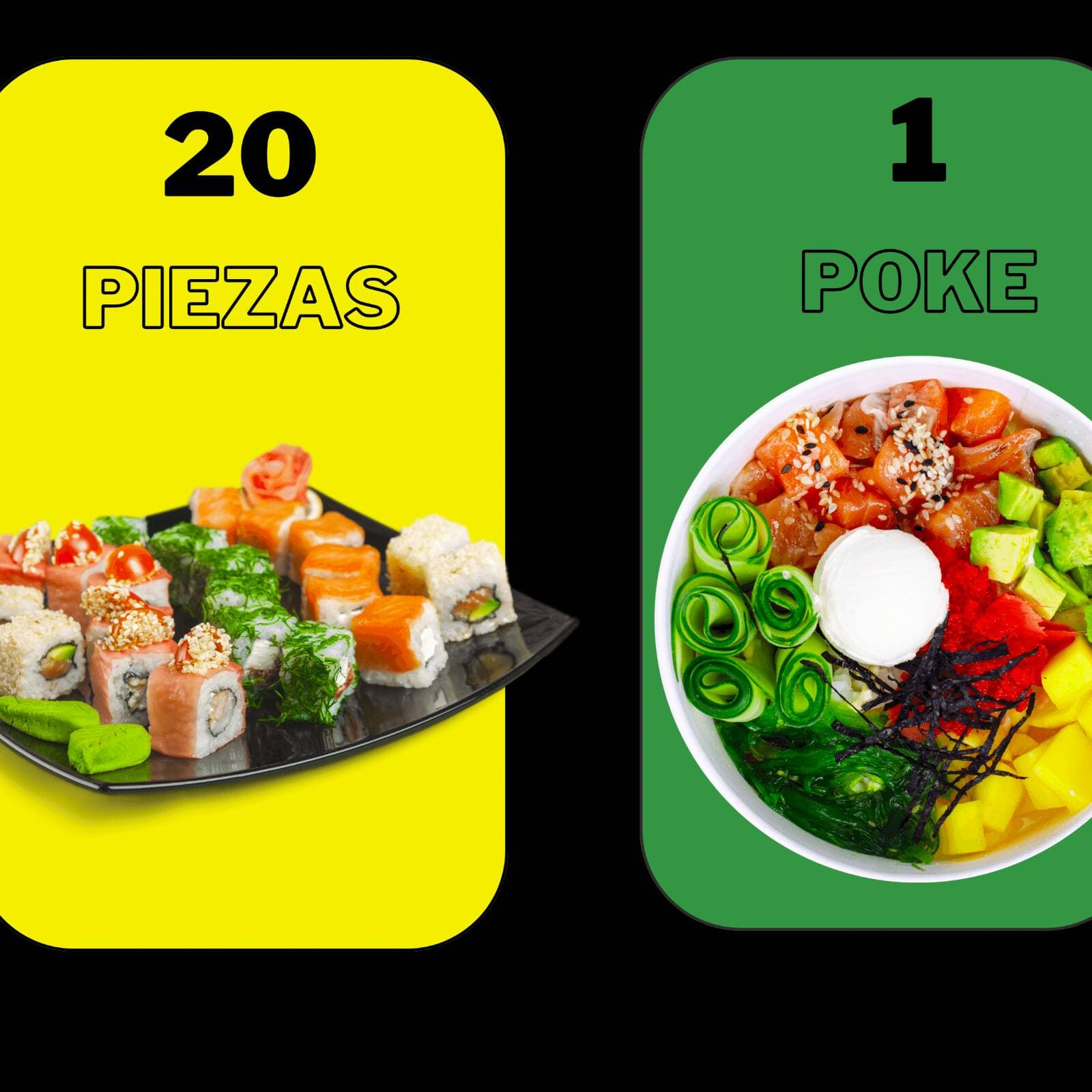 1 Poke a elegir más  20 Piezas a Elegir