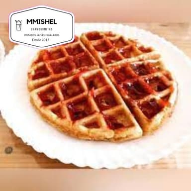 Waffle de Mermelada de Fresa