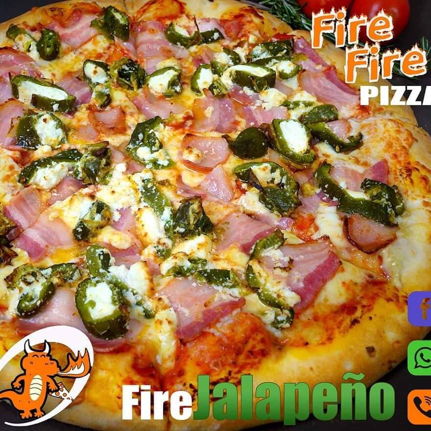 PIZZA MITAD PEPPERONI/FIRE JALAPEÑO