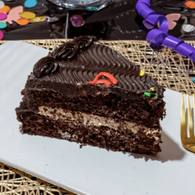 Rebanada de Pastel de Chocolate