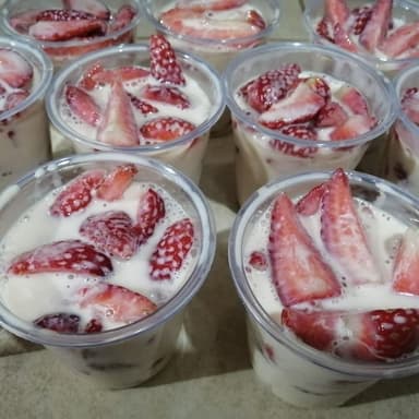 Fresas con crema