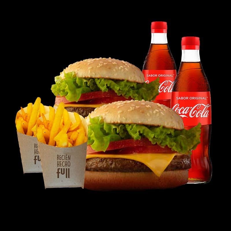 Combo Hamburguesa De Promoción Para Dos Personas