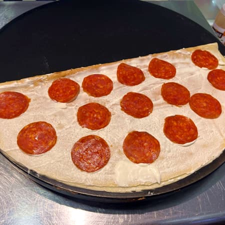 Crepa de Philadelphia con Pepperoni