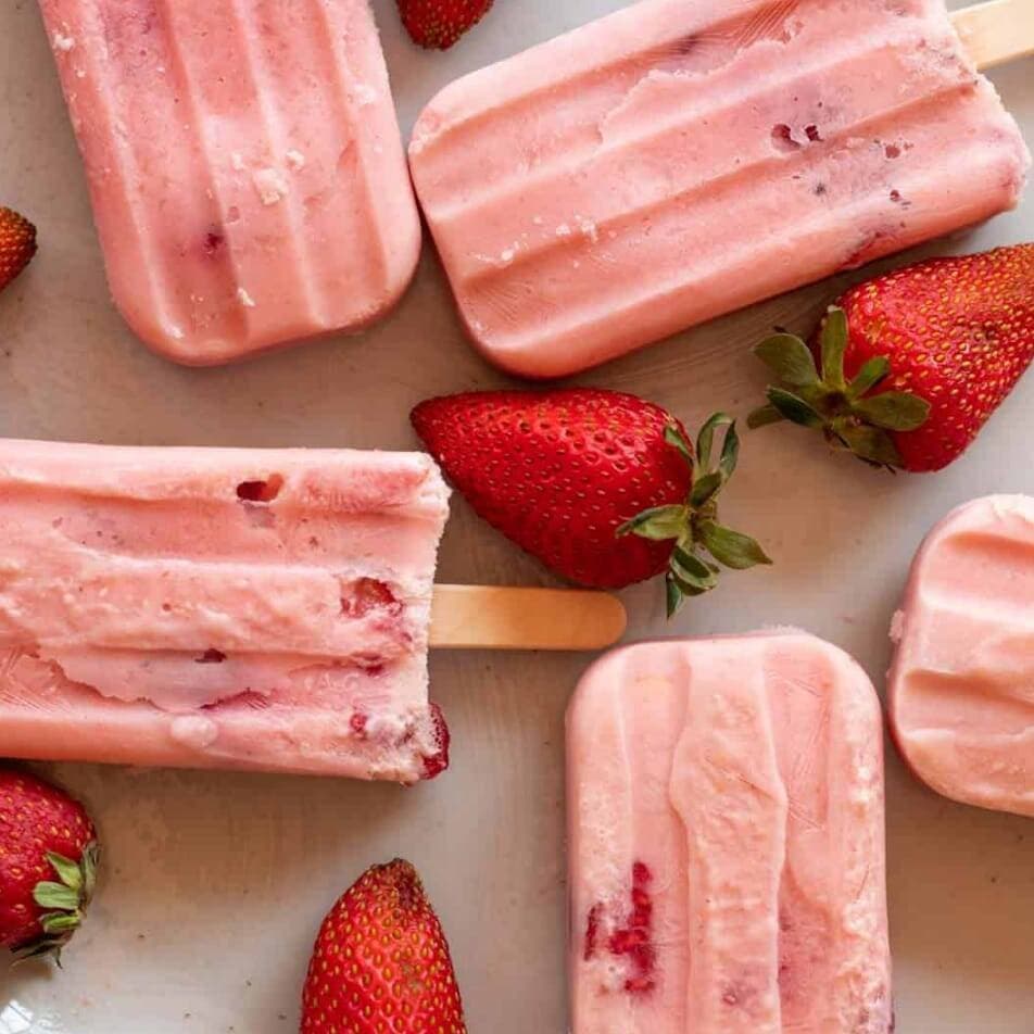 Paleta de Fresas Cero Azúcar
