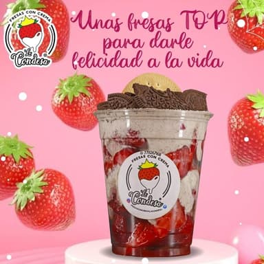 Fresas Top Cookies & Cream Chicas (10 Oz)