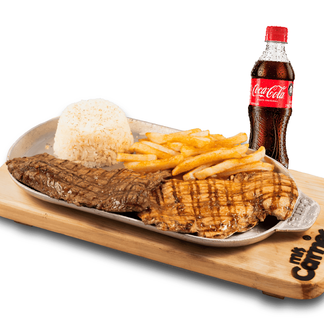 Mixto carne y pollo + Coca Cola