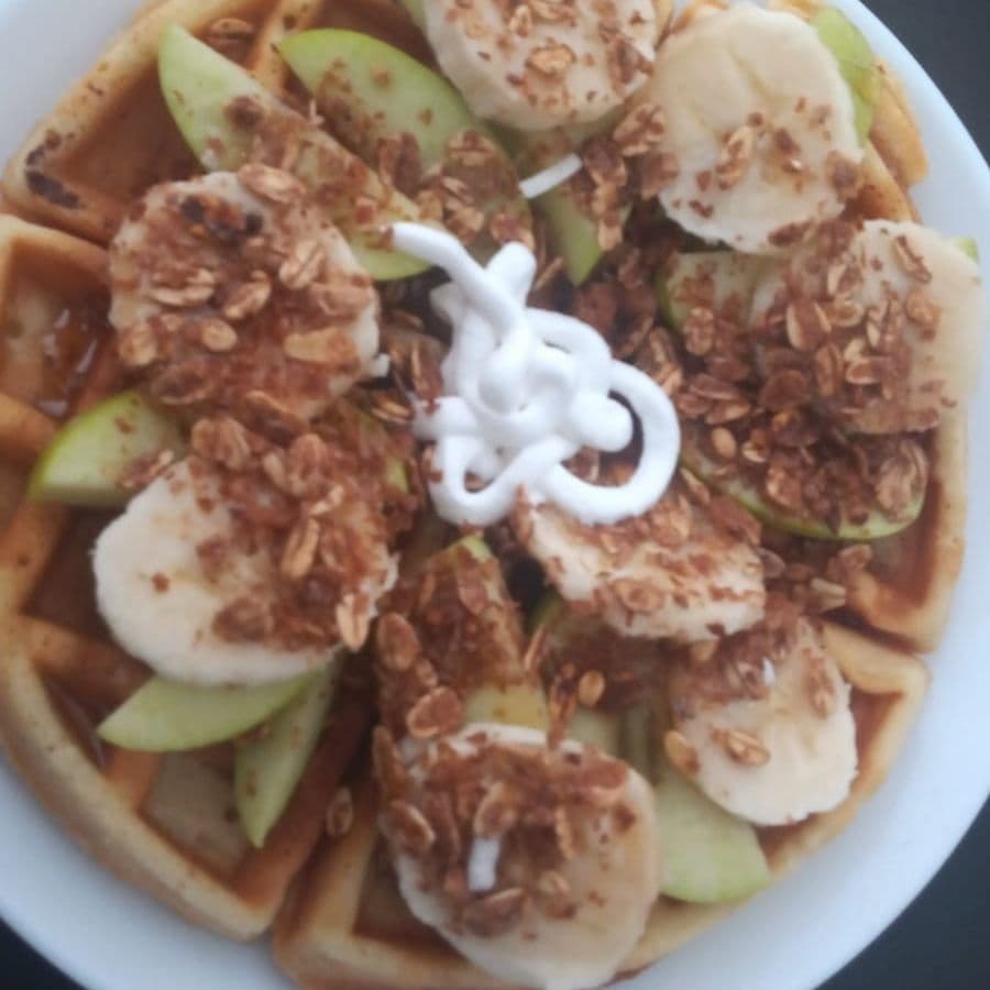 Waffles Delicia de Manzana