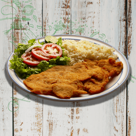 Combo milanesa + Agua de Jamaica