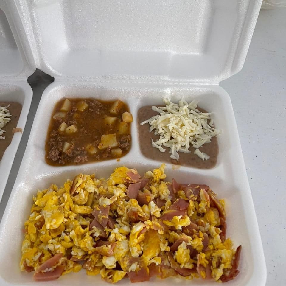Huevos con jamón
