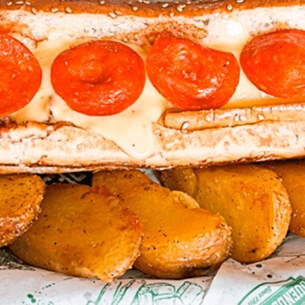 Pizza Dog con Papas