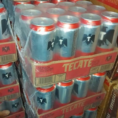 Six TECATE Rojo 16 Onzas
