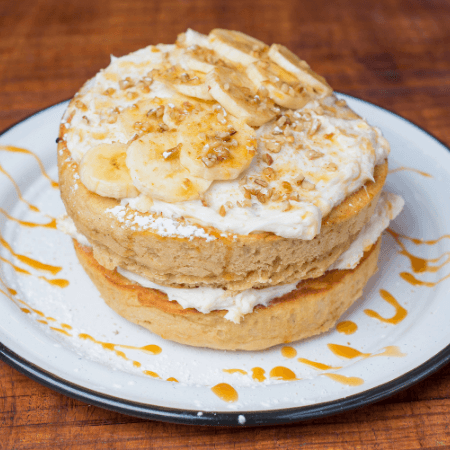 Banana Pecan Pancakes
