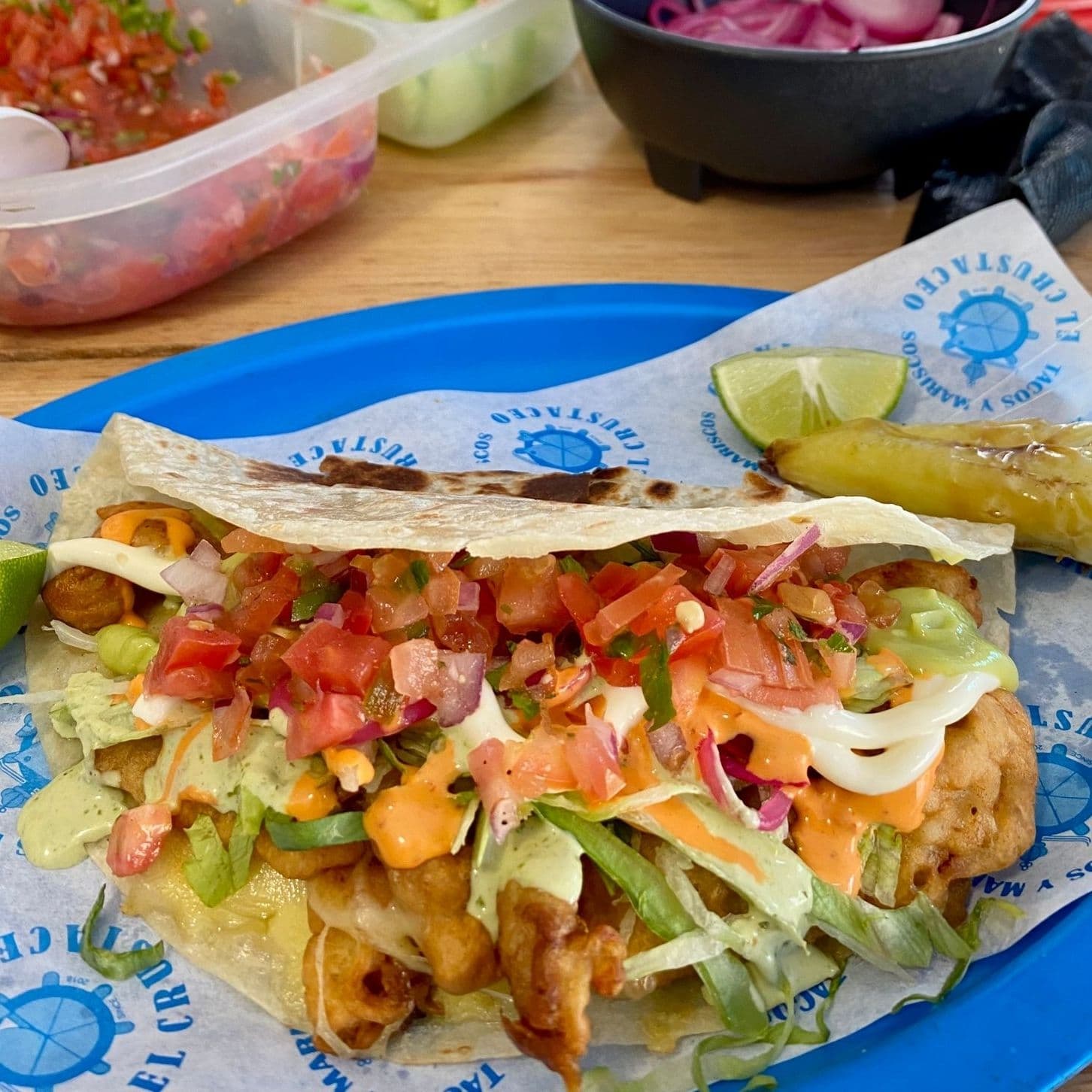 Quesadilla de Harina de Camarón