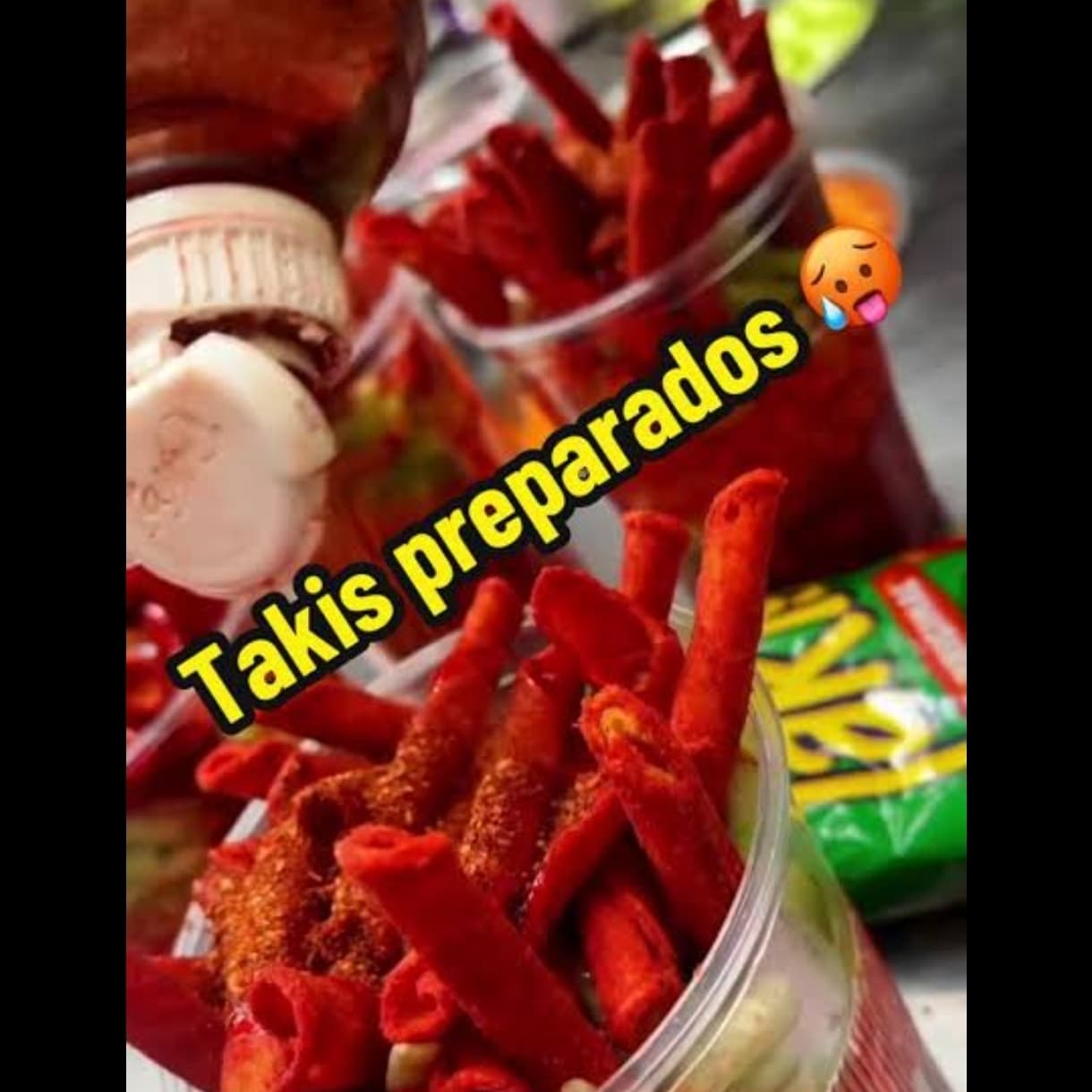 VASO DE TAKIS PREPARADO CON PEPINO