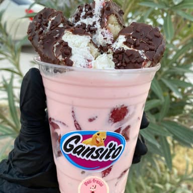 FRESAS CON GANSITO Vaso 16oz