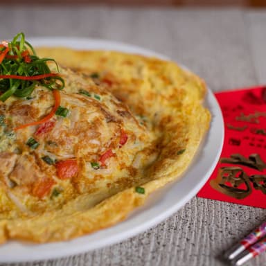 Tortilla de Pollo y Chaufa