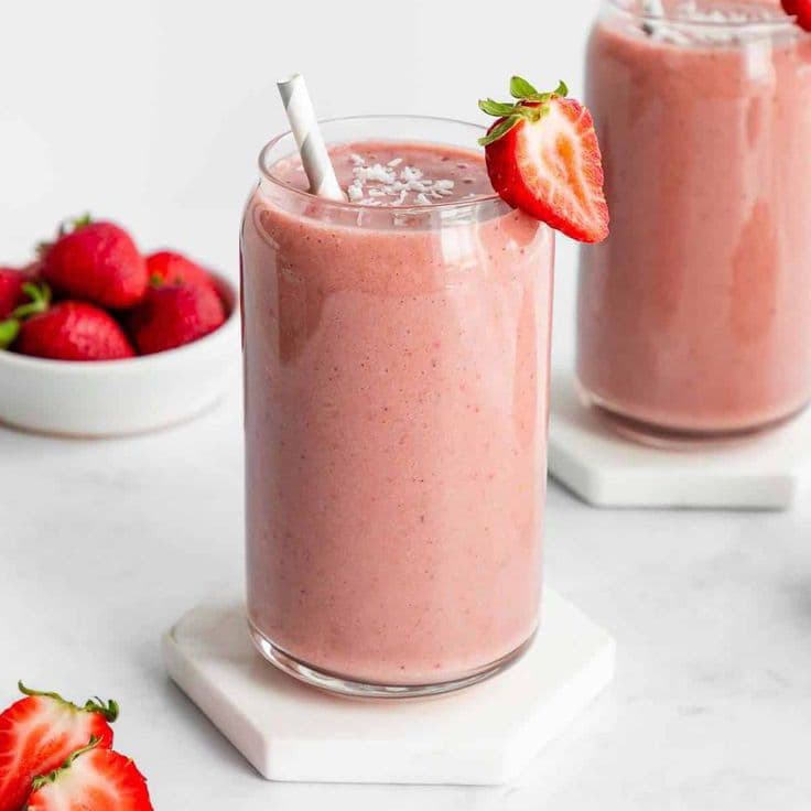 Jugo de Fresa con Leche