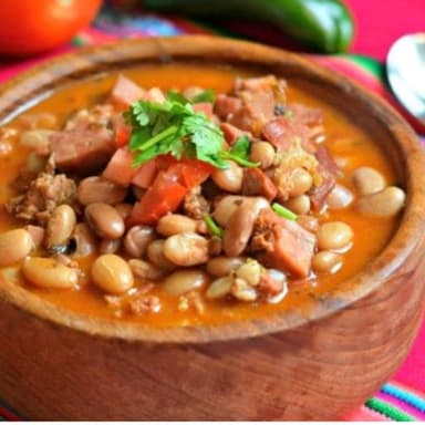 1/2 litro frijoles charros