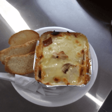 LASAGNA JAMON Y CHAMPIÑON🥡
