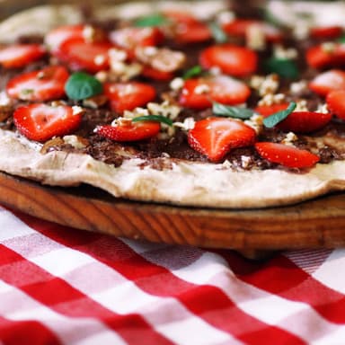 Pizza Dulce de Avellanas