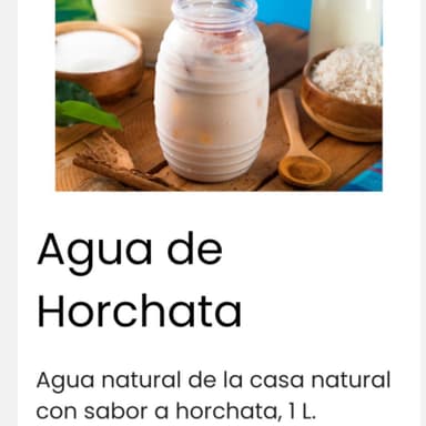 Agua de Horchata