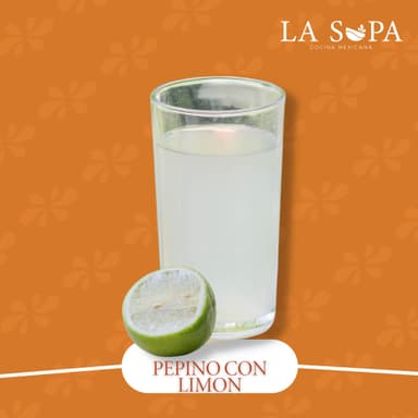 Agua de Pepino y Limón  100% Natural