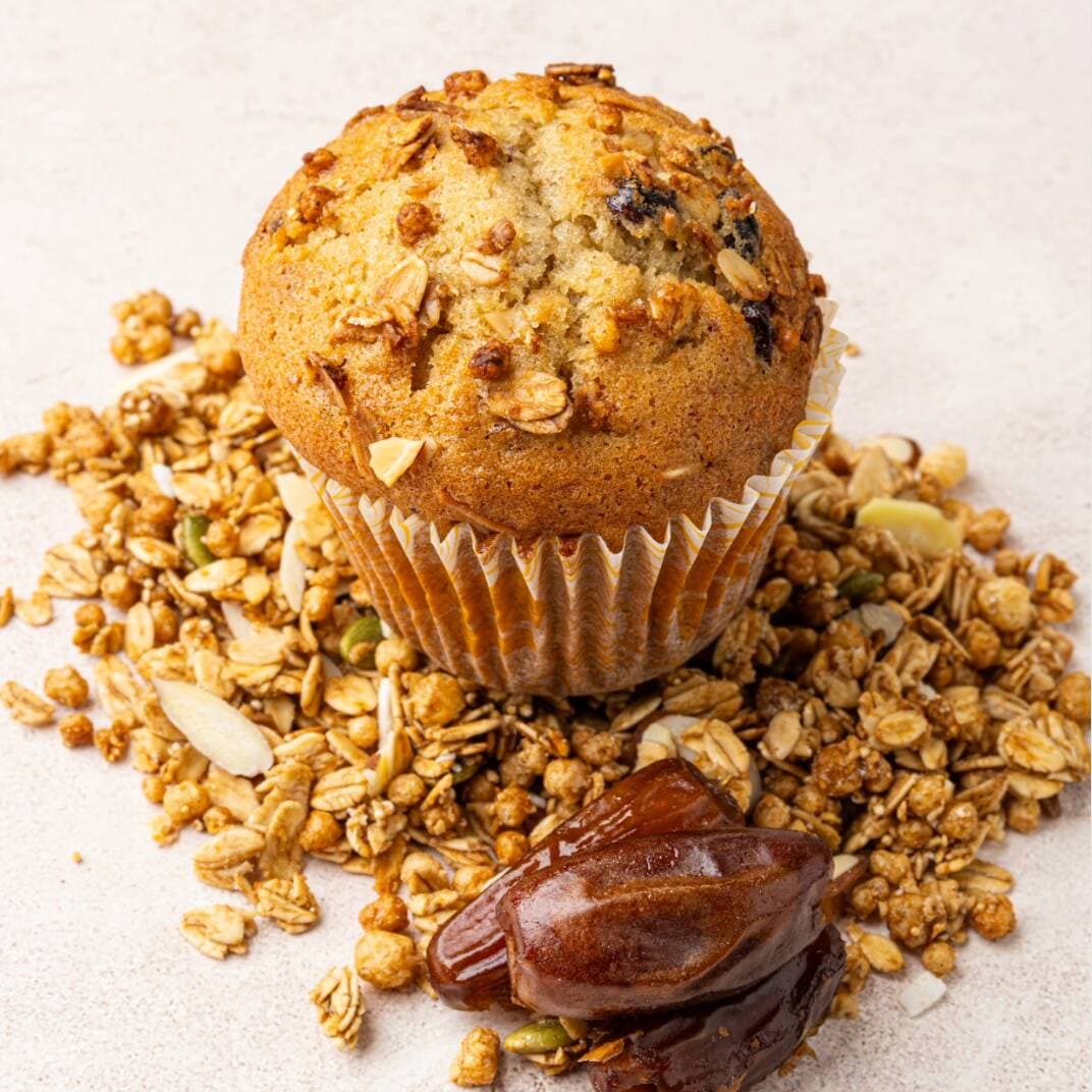 Muffin Individual Granola y Dátil