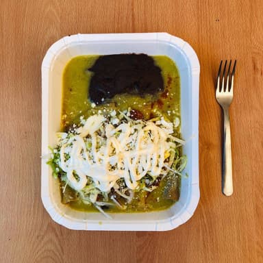 ENCHILADAS TRADICIONALES VERDES SENSILLAS