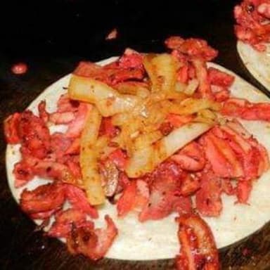 Taco al pastor tortilla de harina
