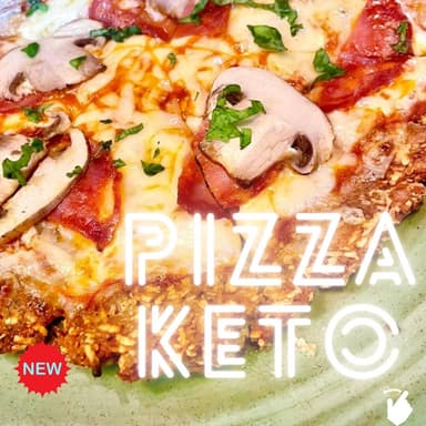 Pizza keto + Bebida personal