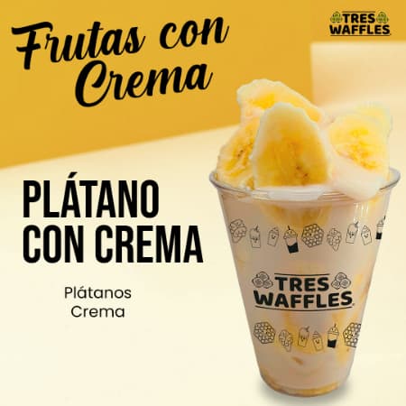 Plátano con Crema