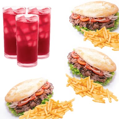Combo 3 X Tortas de Döner Kebab SIRLOIN