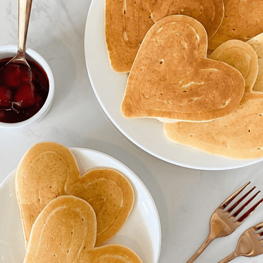 Hot cakes corazón ❤️