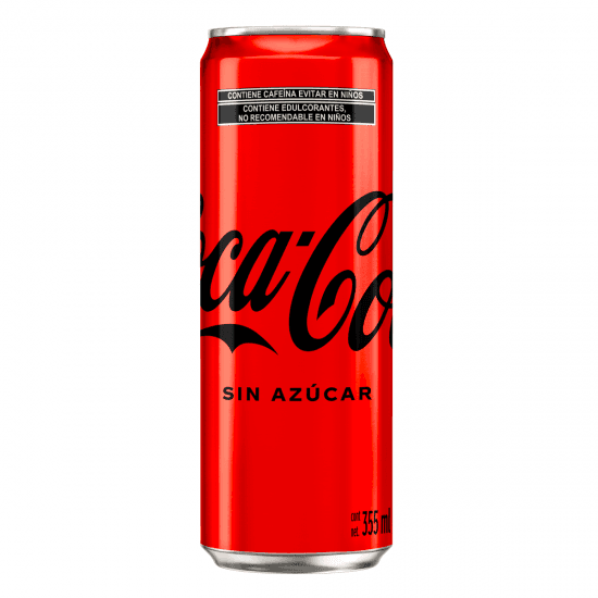 Coca Cola Sin Azúcar Lata 355 ml