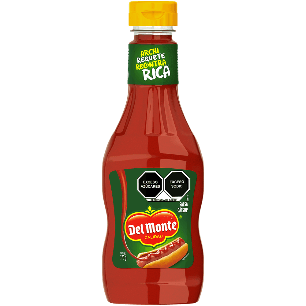 DEL MONTE SALSA CATSUP BOT PLAST 370GR