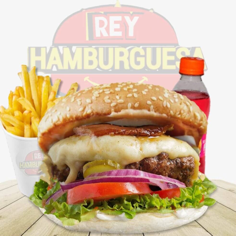 Combo Hamburguesa Clasica BBQ + papas + Gaseosa